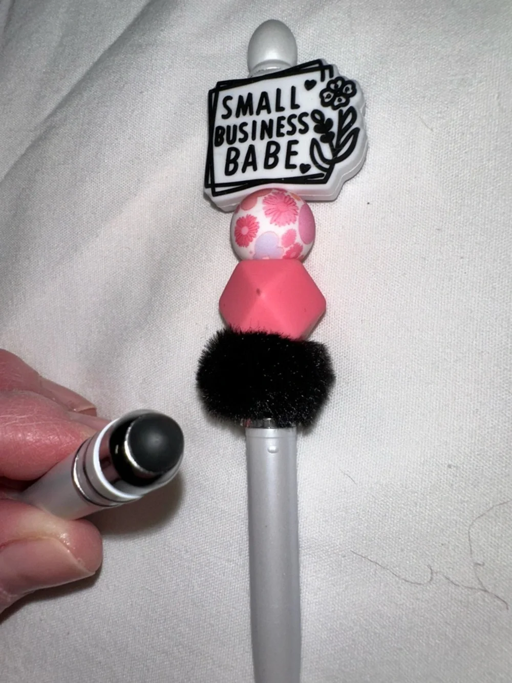 STYLUS - “Small Business Babe” Pink Handmade stylus/pen - Picture 4 of 5